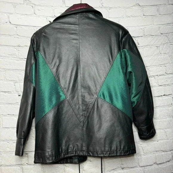 Vintage Pelle Men’s Leather & Nylon Jacket size Medium - Picture 9 of 12